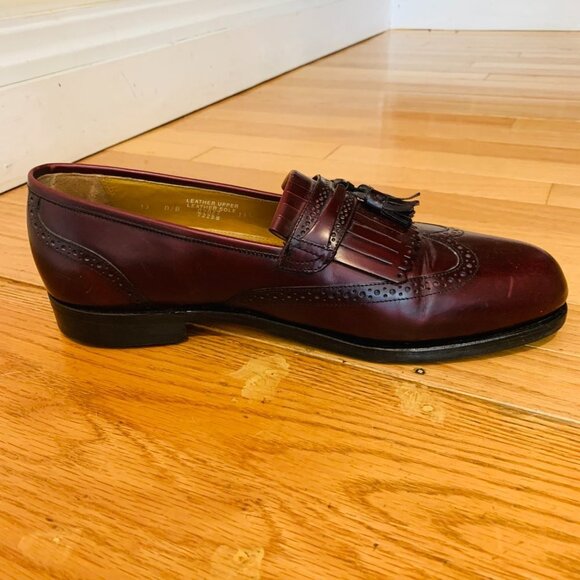BOSTONIAN CORDOVAN CROWN WINDSOR TASSEL LOAFERS - Picture 8 of 15